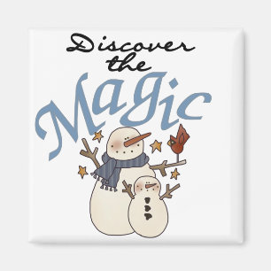 Imã Snowman Magic T-shirts e presentes