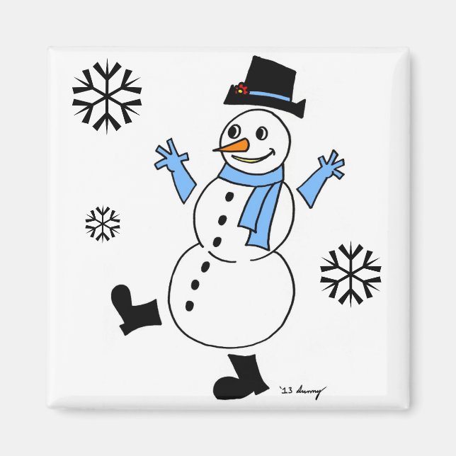 Imã Snowman Magnet (Frente)