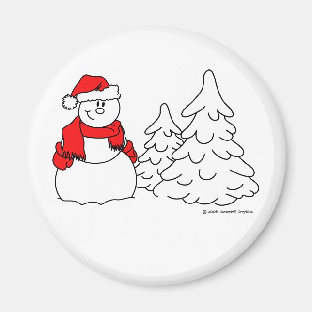 Imã Snowman Magnet (Frente)