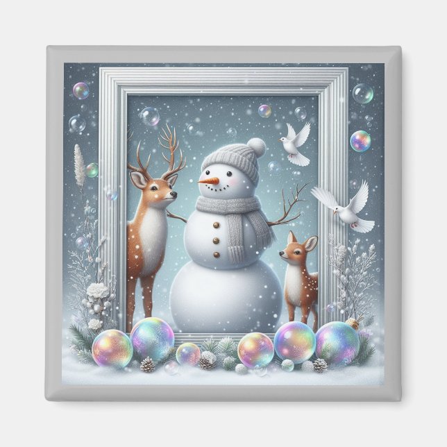 Imã Snowman Magnet (Frente)