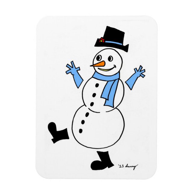 Ímã Snowman - Magneta flexível (Vertical)