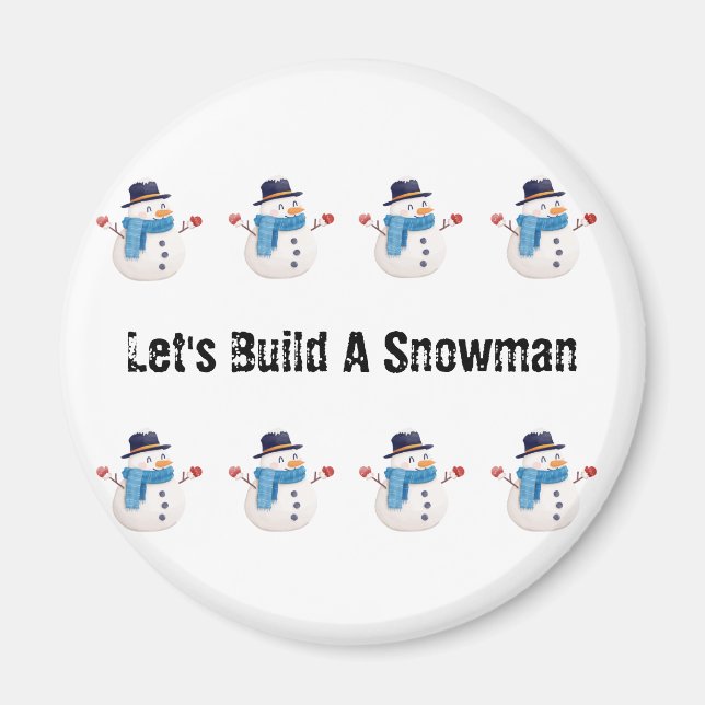 Imã Snowman Magnets (Frente)