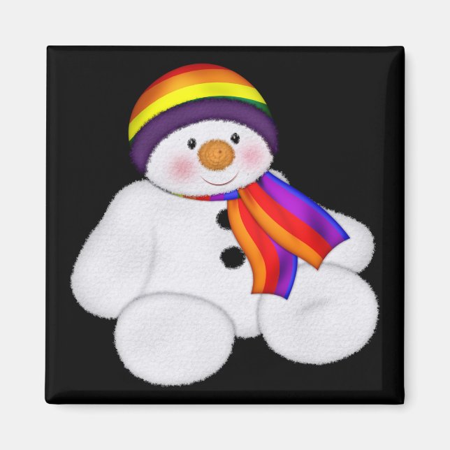Imã Snowman Pride (Frente)