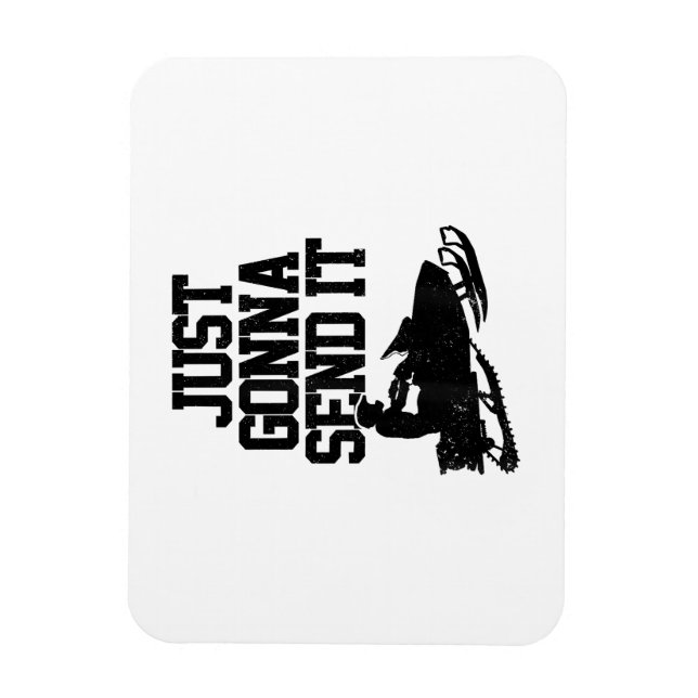 Ímã Snowmobile Vai Enviar Um Motor Engraçado Gif (Vertical)