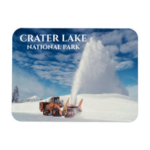 Ímã Snowplow Clearing Road, Crater Lake National Park