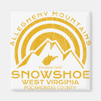 Imã Snowshoe West Virginia Mountain