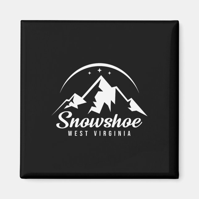 Imã Snowshoe West Virginia Ski Resort Skiing Snowboard (Frente)