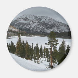 Imã Snowy Ellery Lake California Fotografia de inverno