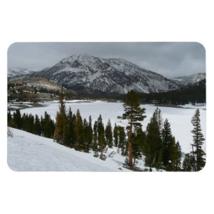 Ímã Snowy Ellery Lake California Fotografia de inverno
