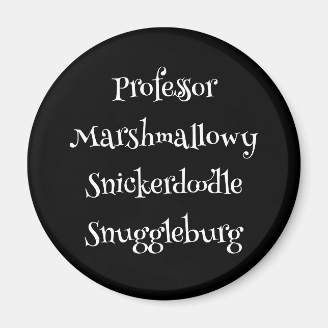 Imã SnuggleNames: Magnet personalizado (Frente)