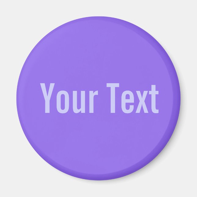 Imã SÓ COR / Lila + seu texto (Frente)