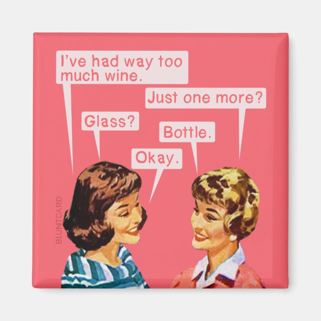 Imã Só mais um....wine (Frente)