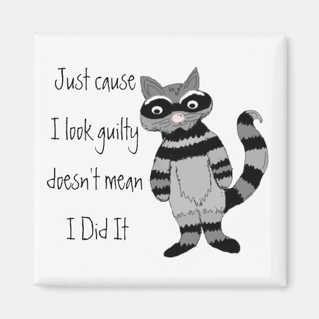 Imã Só porque pareço culpado... (Frente)