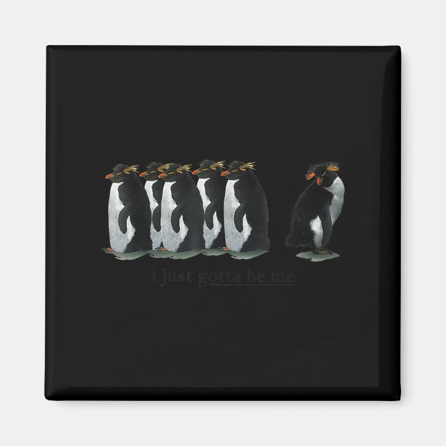 Imã Só Preciso Ser Eu Pinguim - Pinguins De Rockhopper (Frente)