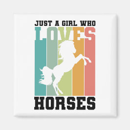 Imã Só uma garota que ama Cavalos | Garota-cavalo