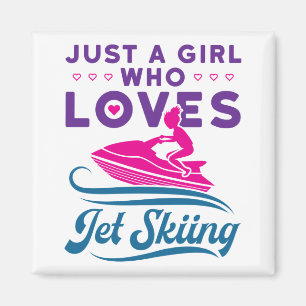Imã Só uma garota que ama Jet Skiing PWC