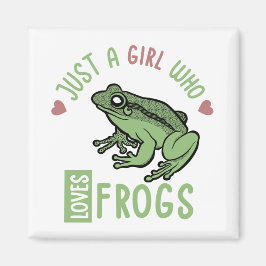 Imã Só uma garota que ama sapos de presentes para aman