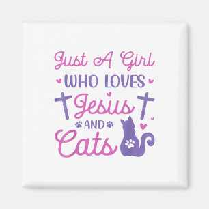 Imã Só Uma Menina Que Ama Gatos E Jesus, Um Animal Eng