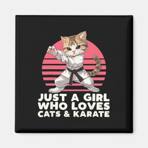 Imã Só Uma Menina Que Ama Gatos E Karate. Funny Karat