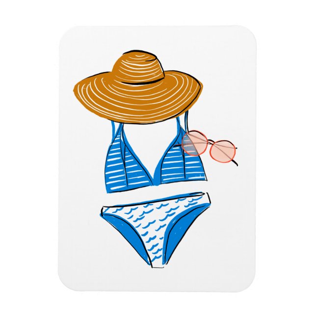 Ímã Soak up the Sun - Blue Swimcase 2 (Vertical)