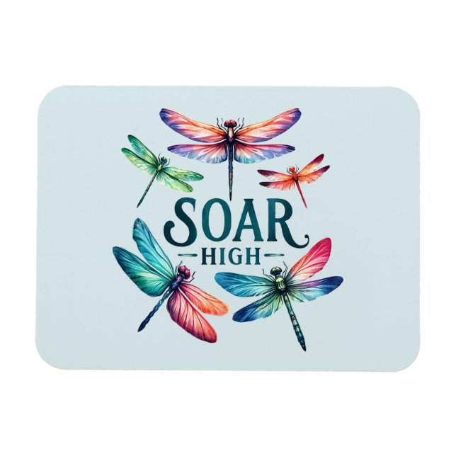 Ímã Soar High - Dragonfly Artística (Horizontal)
