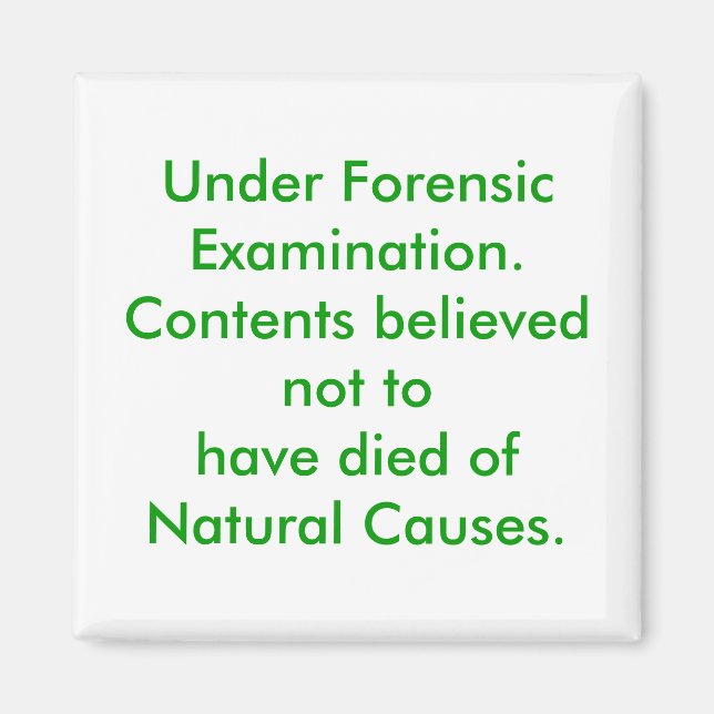 Imã Sob Exame Forense. (Frente)