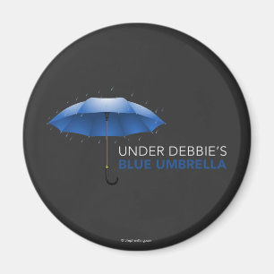 Imã Sob o guarda-chuva azul da Debbie