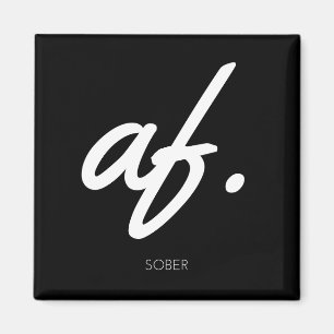 Imã Sober AF - Homens Sóbrios Presentes Mulheres