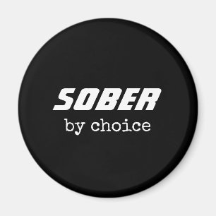 Imã Sober by Choice, Sobriety Typography Motivational