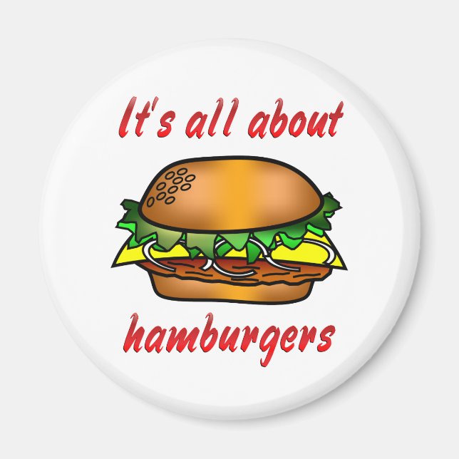 Imã Sobre Hamburgers (Frente)