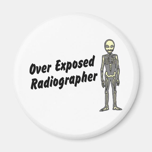 Imã Sobre o Radiógrafo exposto (Frente)