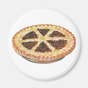Imã Sobremesa Comida Antiga, Torta de Pecã Fresca Assa