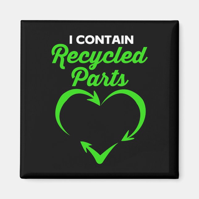 Imã Sobrevivência Contendo Partes De Reciclado (Frente)