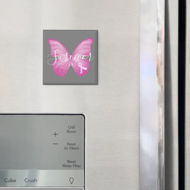 Imã Sobrevivência do Câncer da Mama da Borboleta Rosa (In Situ (Fridge))