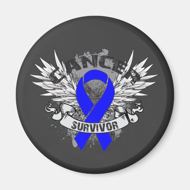 Imã Sobrevivente de câncer de Colon de Fita com Ponta  (Frente)