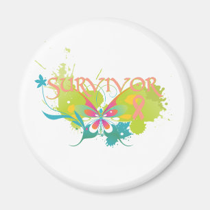 Imã Sobrevivente de câncer Endometrial da borboleta