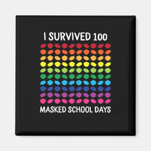 Imã Sobreviveram 100 Dias Escolares Mascarados 100º Di