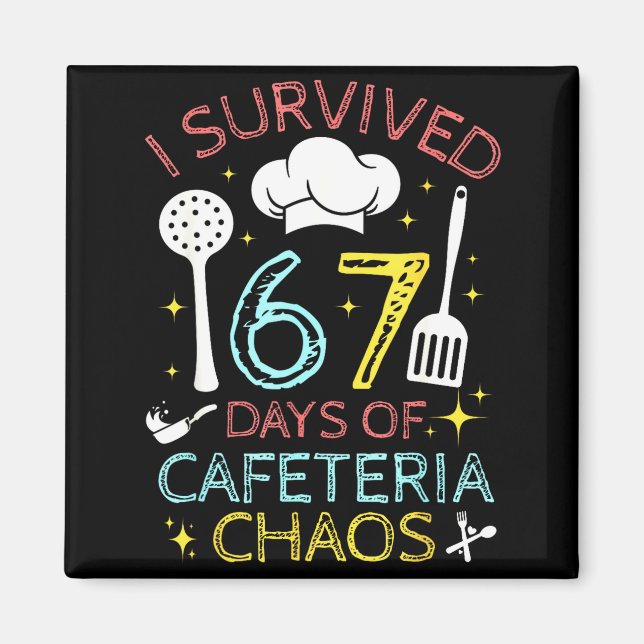 Imã Sobrevivi 67 Dias De Caos Na Cafeteria 67 Meme Alm (Frente)