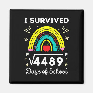 Imã Sobrevivi 67 Dias De Escola Estudante Quadrado Ful