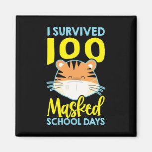 Imã Sobrevivi A 100 Dias Escolares Mascarados - 100 Di