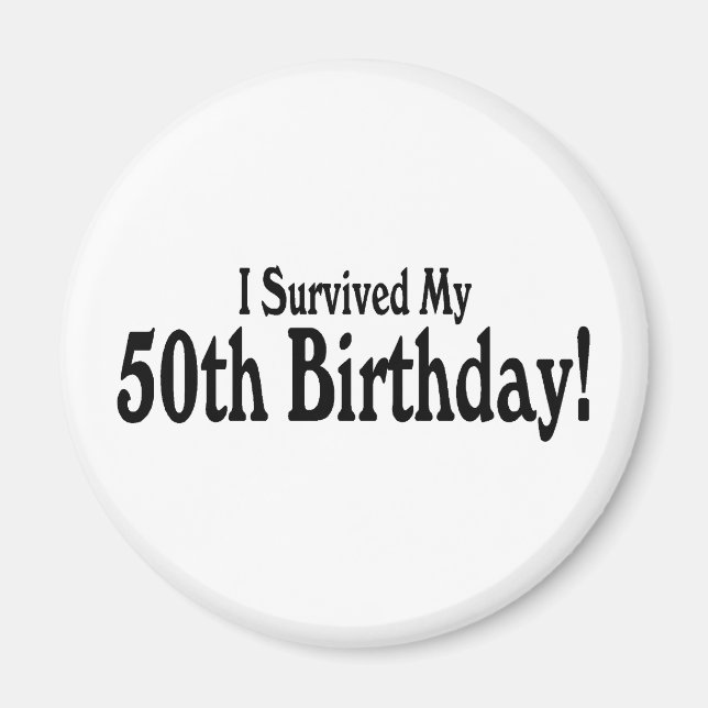 Imã Sobrevivi ao meu 50º aniversário (Frente)