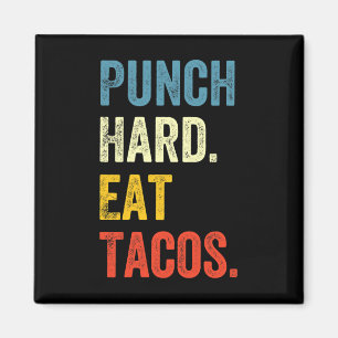 Imã Socar Duro Coma Tacos Dito Divertido de Treino Box