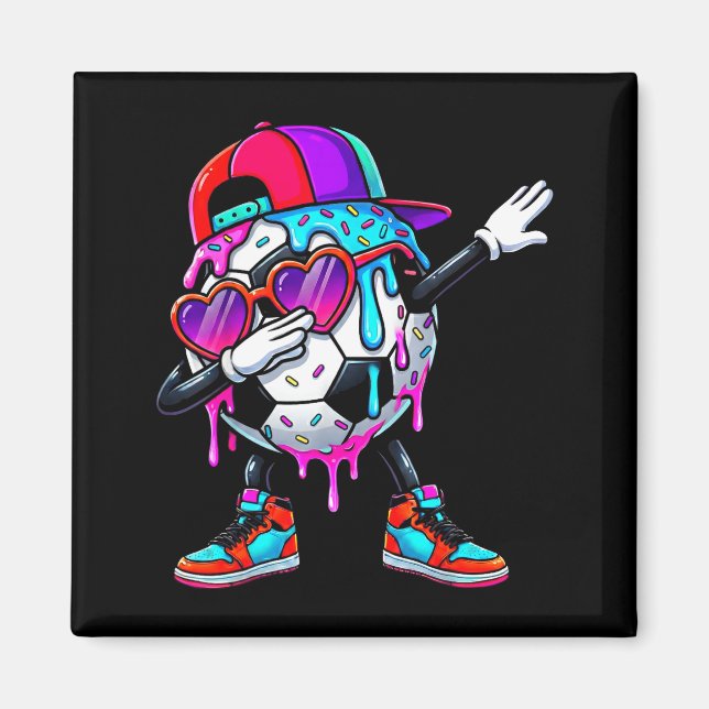 Imã Soccer Ice Cream Drip Dabbing Sprinkles Srts Boys  (Frente)