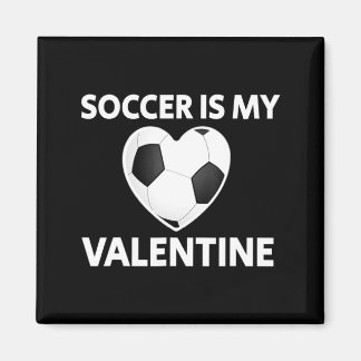 Imã Soccer Is My Valentine Valentines Day Soccer Play 