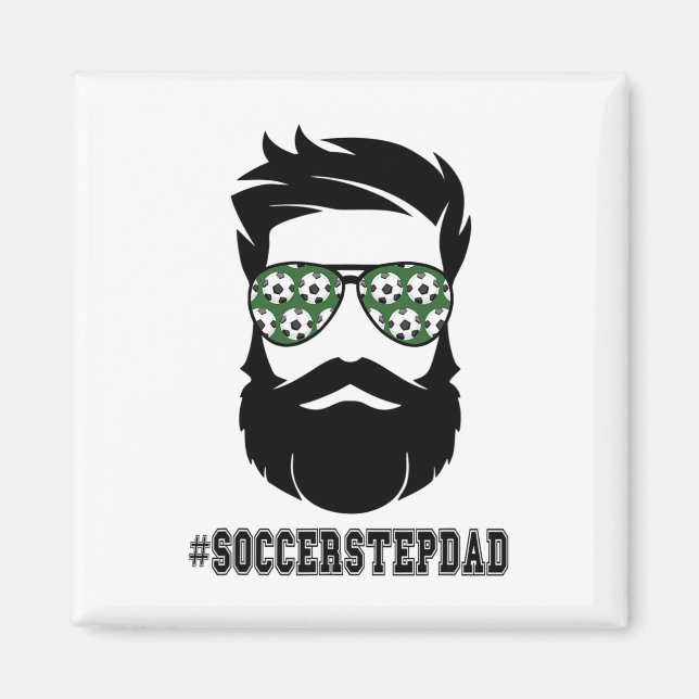 Imã Soccer Stepdad Com Pai Da Barba Passo Padre Ste (Frente)