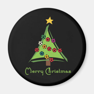 Imã SoccerChickChristmasTree