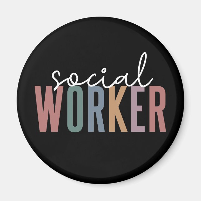 Imã Social Worker Appreciation and graduation Gifts (Frente)