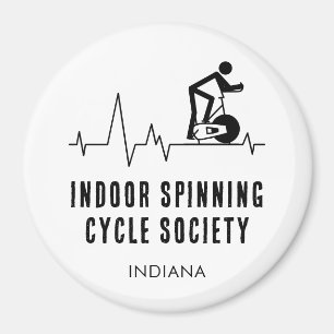Imã Sociedade de Ciclismo Indoor Personalizado Coração