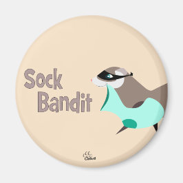 Imã Sock Bandit Funny Ferret Magnet