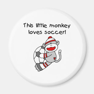 Imã Sock Monkey ama Futebol